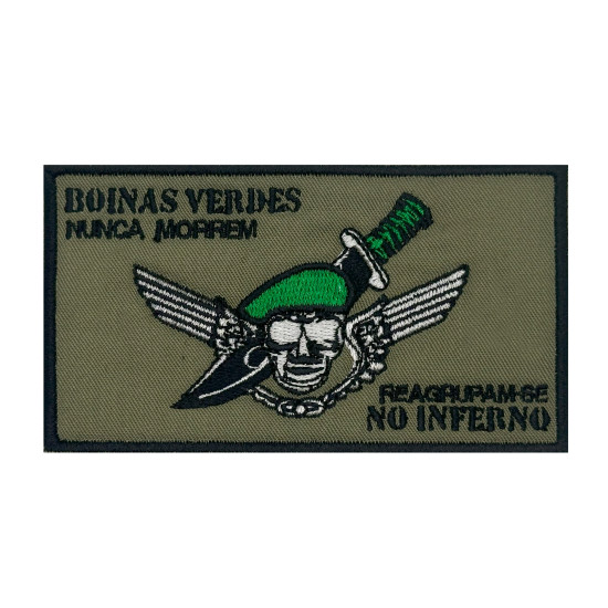 EMBLEMA BORDADO - BOINAS VERDES PARAQUEDISTA