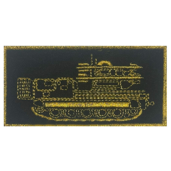 EMBLEMA BORDADO CARRO DE COMBATE MILITAR