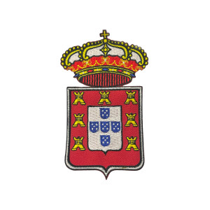 EMBLEMA BORDADO - BRASÃO MONARQUIA PORTUGUESA EMBLEMA BORDADO - BRASÃO MONARQUIA PORTUGUESA