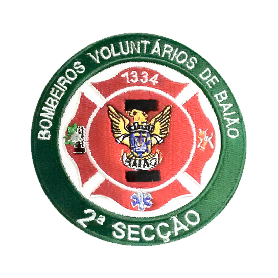 EMBLEMA BORDADO BOMBEIRO BAIÃO