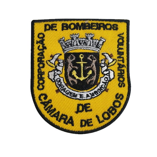 EMBLEMA BORDADO BOMBEIROS CÂMARA DE LOBOS