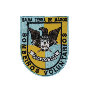 EMBLEMA BORDADO BOMBEIROS SALVA TERRA DE MAGOS EMBLEMA BORDADO BOMBEIROS SALVA TERRA DE MAGOS