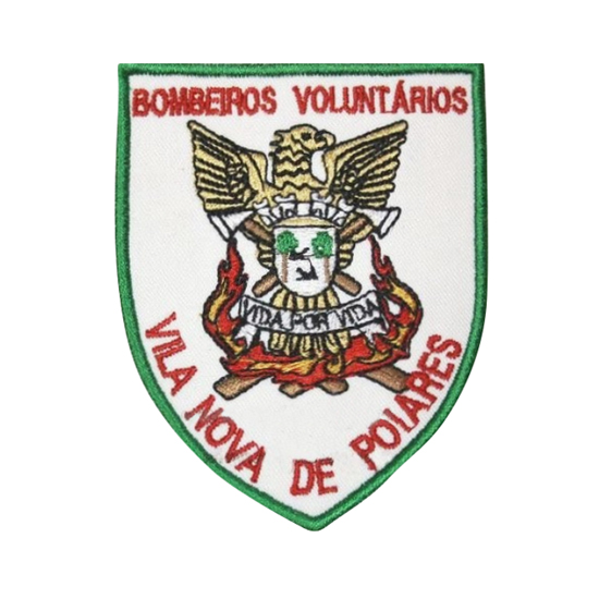 EMBLEMA BORDADO BOMBEIROS V. N. POIARES