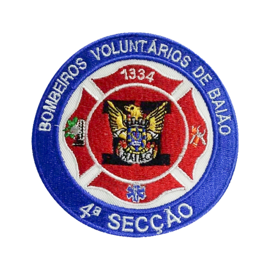 EMBLEMA BORDADO BOMBEIROS V. BAIÃO 