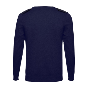 CAMISOLA DE MALHA AZUL COM PLATINA