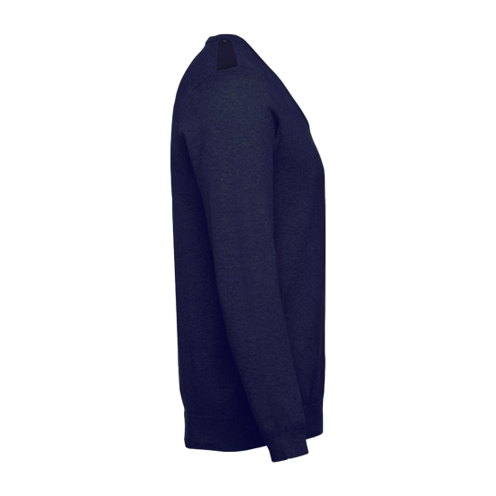 CAMISOLA DE MALHA AZUL COM PLATINA