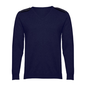 CAMISOLA DE MALHA AZUL COM PLATINA