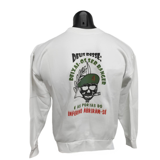 SWEATSHIRT BRANCA ESTAMPADA RANGER