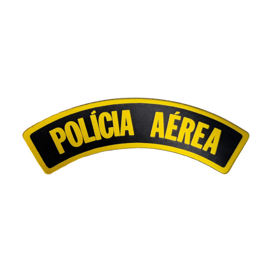 DÍSTICO EM METAL POLÍCIA AÉREA