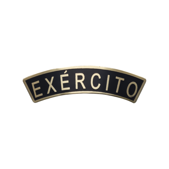 DÍSTICO EM METAL EXÉRCITO