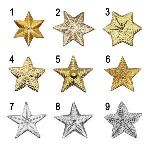 ESTRELAS MILITARES EM METAL ESTRELAS MILITARES EM METAL