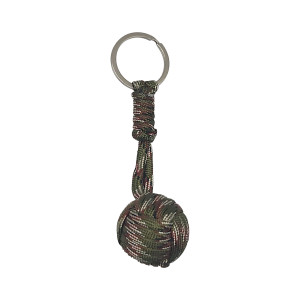 PORTA CHAVES BOLA DE PARACORD CAMUFLADO