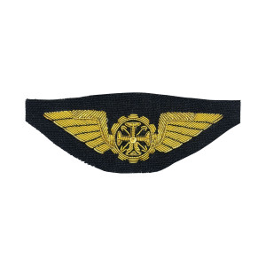 EMBLEMA BORDADO A OURO ASAS PILOTO CIVIL EMBLEMA BORDADO A OURO ASAS PILOTO CIVIL