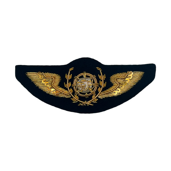 EMBLEMA BORDADO A OURO PILOTO 