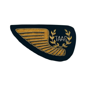 EMBLEMA BORDADO A OURO TAAG MEIA ASA EMBLEMA BORDADO A OURO TAAG MEIA ASA