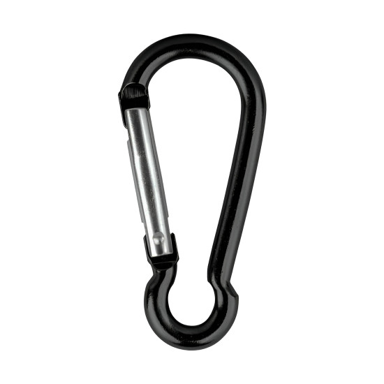 MOSQUETÃO PRETO 8CM