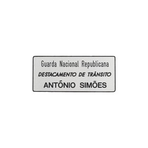 NOME GNR EM ACRÍLICO - PRATEADO NOME GNR EM ACRÍLICO - PRATEADO