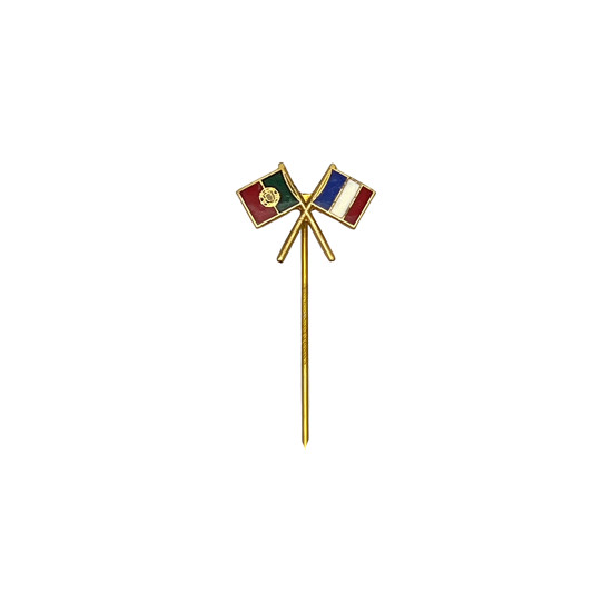 PIN BANDEIRA PORTUGAL E FRANÇA- LAPELA 