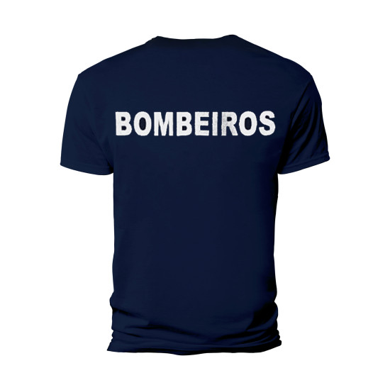 T-SHIRT BOMBEIROS COM VELCRO