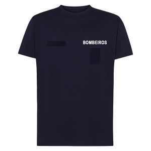 T-SHIRT BOMBEIROS COM VELCRO