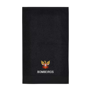 TOALHA DE ROSTO PRETO BORDADO BOMBEIROS TOALHA DE ROSTO PRETO BORDADO BOMBEIROS