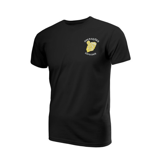 T-SHIRT MILITAR OPERAÇÕES ESPECIAIS DOURADO