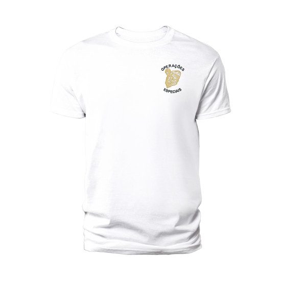 T-SHIRT MILITAR OPERAÇÕES ESPECIAIS DOURADO