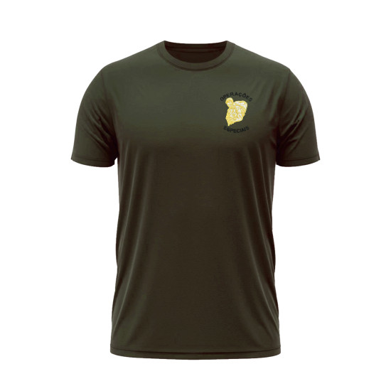 T-SHIRT MILITAR OPERAÇÕES ESPECIAIS DOURADO