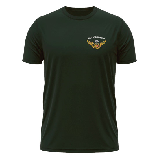 T-SHIRT PARAQUEDISTAS VERDE ESCURO T-SHIRT PARAQUEDISTAS VERDE ESCURO