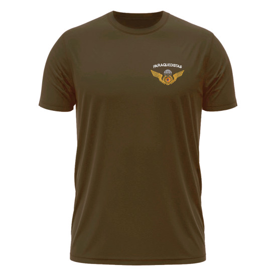 T-SHIRT PARAQUEDISTAS VERDE TROPA T-SHIRT PARAQUEDISTAS VERDE TROPA