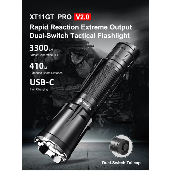 LANTERNA KLARUS XT11GTPROV2.0 - 3300 LUMENS Nº82
