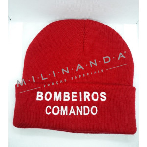 GORRO BORDADO VERMELHO BOMBEIROS COMANDO  GORRO BORDADO VERMELHO BOMBEIROS COMANDO
