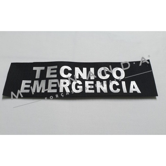 VELCRO REFLETOR TECNICO EMERGÊNCIA