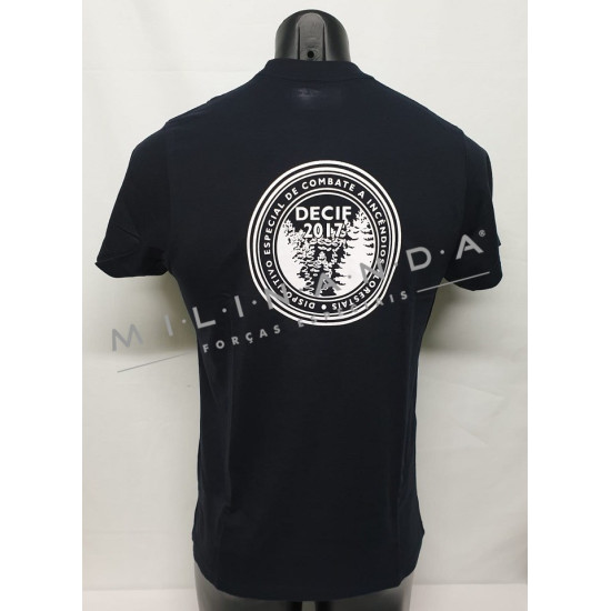 T-SHIRT AZUL CURSO BOMBEIROS DECIF 2017