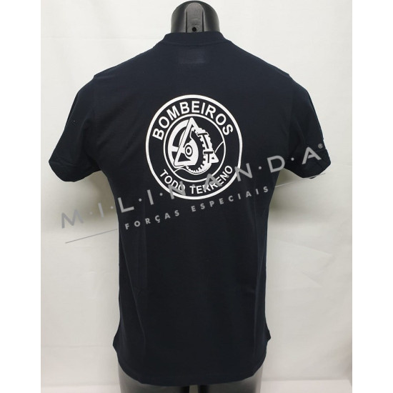 T-SHIRT AZUL CURSO BOMBEIROS TODO TERRENO