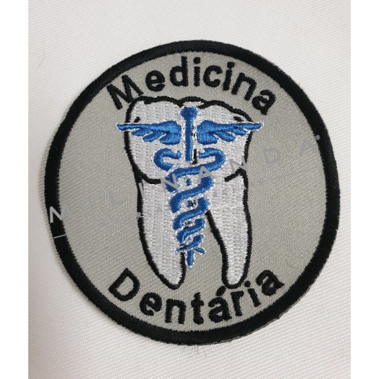 EMBLEMA BORDADO MEDICINA DENTÁRIA