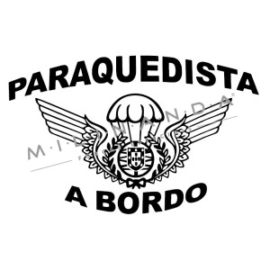 AUTOCOLANTE PARAQUEDISTA  AUTOCOLANTE PARAQUEDISTA