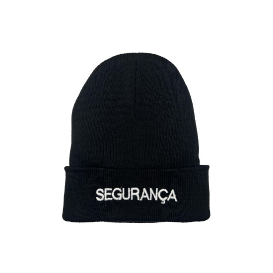 GORRO PRETO BORDADO SEGURANÇA