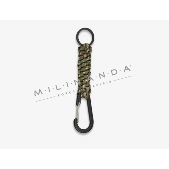 MOSQUETÃO C/PARACORD CAMUFLADO 